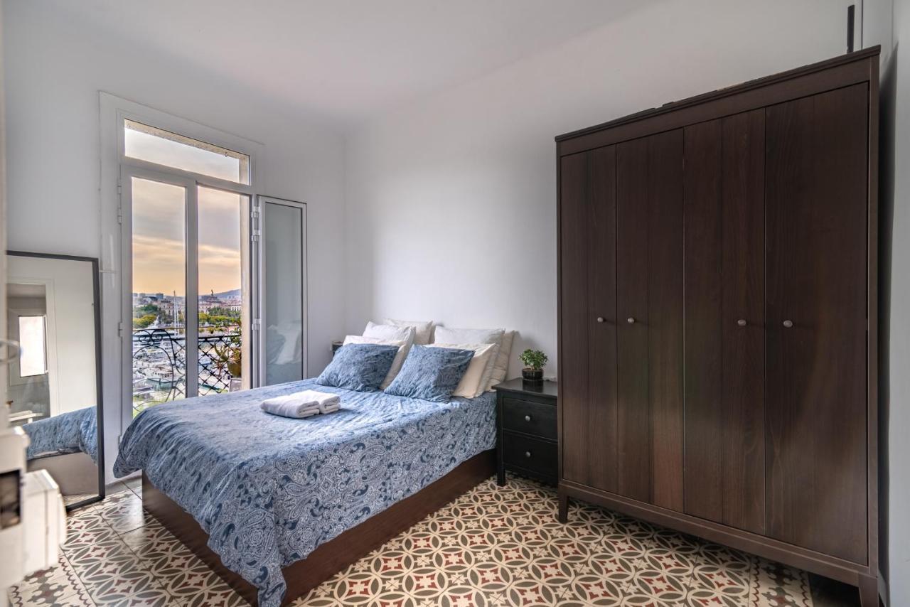 Superb Cute Flat Barcelona Bests View On The Sea For Couple Zewnętrze zdjęcie